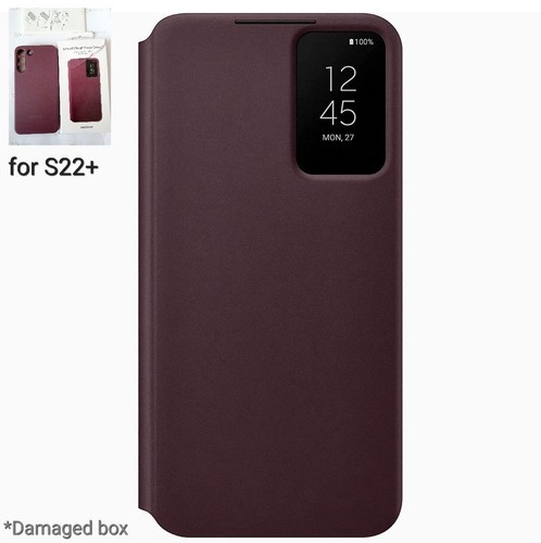 Genuine SAMSUNG Galaxy S22+ Plus Smart Clear View Cover Burgundy EF-ZS906CEEGEE - 第 1/19 張圖片