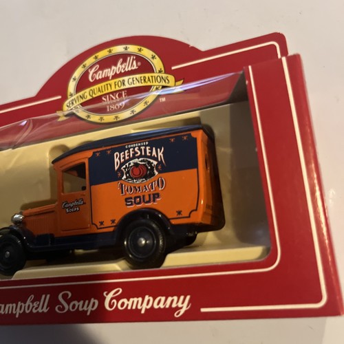 Lledo Diecast Campbell’s Soup Tomato Beef Steak Delivery Truck Orange New In Box - Picture 5 of 5