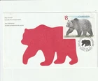 1997 CANADA FDC GRIZZLY BEAR  $8 STAMP FIRST DAY COVER