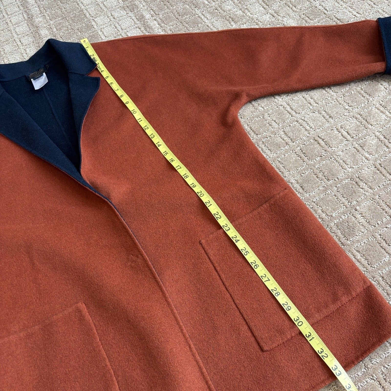 Pendleton Wool Double Face Long Jacket Blazer Wom… - image 8