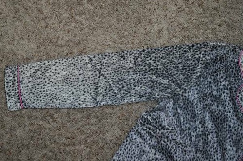 Maternity Nightgown Fleece Dream Cafe Gray Winter Long Sleeve Pajamas-size S - Picture 5 of 7