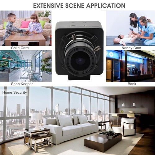 Cámara USB HD 2MP CMOS AR0330 Sensor H.264 Cámara web con lente varifocal de 2,8-12 mm - Imagen 7 de 8