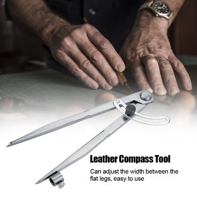 Carbon Steel Adjustable Wing Divider Spacing Compasses Edge Creaser Furniture Compasses DIY Leather Craft Tool