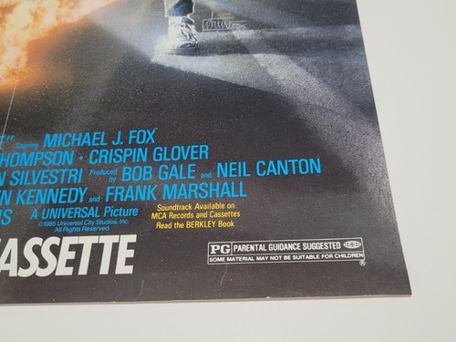 Back To The Future 1985 On Videocassette Store Promo Poster MCA Home Video Rare! - Picture 5 of 11