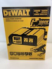 NEW DeWALT DXAEPI100 1000W 3Amp USB Port Car Converter LCD Display Clamps Rings