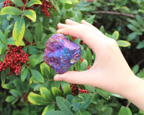 GROSSER roher Chalkopyrit Kristall, 2 - 3 Zoll ('A' Grade Pfauenerz Chalkopyrit) - Bild 5 von 6