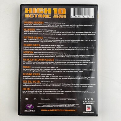 High Octane 10 Action Movies DVD Set High Octane 10 Action Movies DVD Set