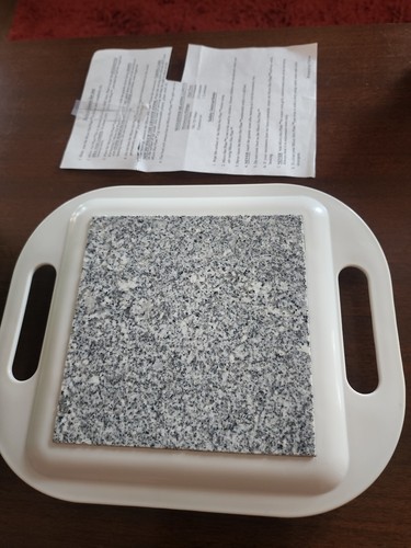 Micro Hot Plate Thermal Insulating Stone Keeps Food Hot - MICROWAVABLE - Picture 2 of 3