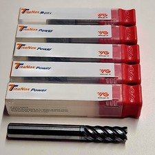YG-1 TitaNox- 5 Flute Carbide End Mills 1/2" .06 RAD. Part#UGMG34914 (5PC)