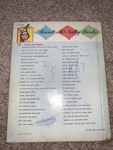 1957 Mother Goose Nursery Rhyme Elf Book Rand McNally Illust. Esther Friend - Bild 2 von 5