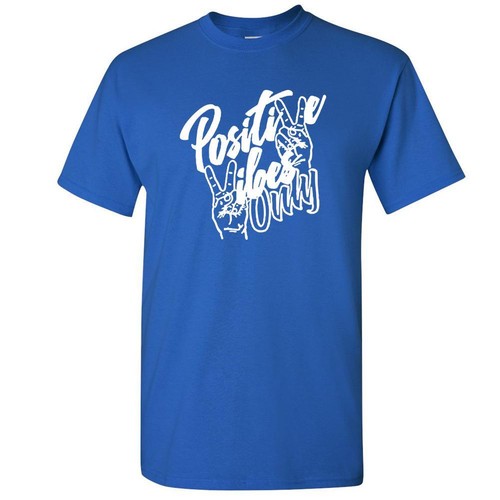 Positive Vibes Only Herren Damen Grafik T-Shirts - Bild 4 von 26