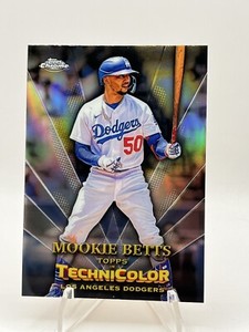 2023 Mookie Betts Topps Chrome Technicolor Refractor #TT22 Los Angeles Dodgers 