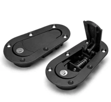 Aerocatch 120-2100 Above Panel Flush Locking Hood Latch and Pin Kit - Black