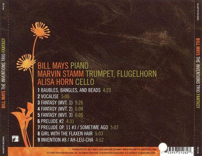 BILL MAYS - FANTASY * NEW CD