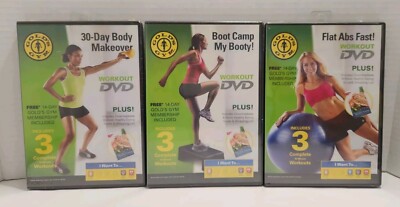 Lot of Golds Gym DVD Boot Camp Exercise Workout DVD's 30 Day