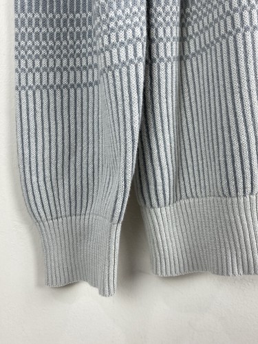Alfani Sweater Men's XL Ribbed Knit Ombre Striped Pullover Cotton Preppy New $60 - Picture 7 of 7