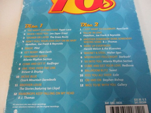Rock And Roll 70s 2 CD Set (Unopened) With 24 Hits & Musical Key Chain TMC 2006 - Imagen 6 de 12