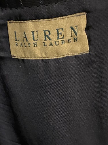 Blazer vintage Lauren Ralph Lauren 100% lana spilla a righe 44R e pantaloni 38RX 29 - Foto 9 di 16