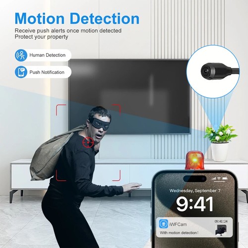 1080P Mini Security Camera DIY Wireless WiFi Indoor Home Security Motion Cam - Picture 11 of 24