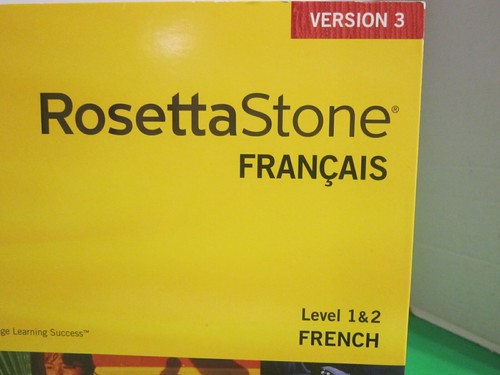 Rosetta Stone French Version 3 Level 1 & 2 Language Learning Software - Afbeelding 1 van 8