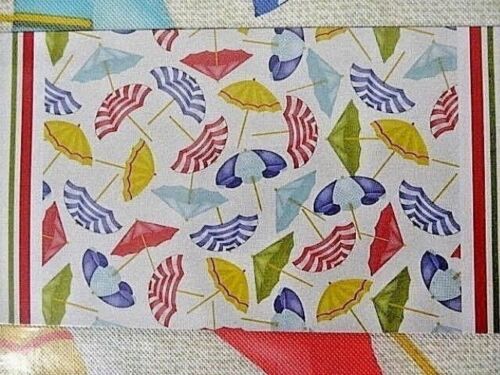 Beach Umbrella Vinyl Tablecloth 52 x 90 PEVA Wipe Clean PEVA Outdoor NIP - Picture 2 of 2