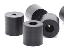 1 1/2" x 1 1/2" HD XL Heavy Load Rated Rubber Feet for Equipment  4 per Package