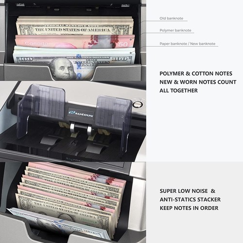 Nucoun VC-7 Bankqualität gemischte Stückelung Wertzähler Geldzähler - Bild 37 von 37