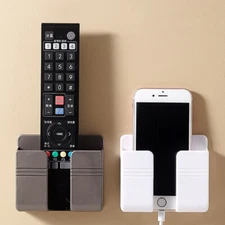 1/2/4pcs Smartphone Wall Holder Remote Control Cell Phone Self Adhesive Mount