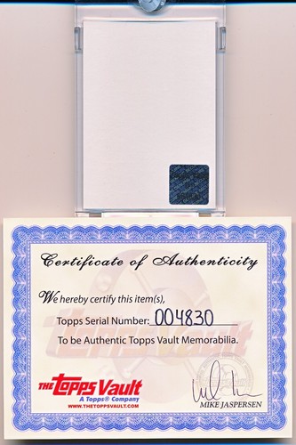 MATT CASSEL 2011 TOPPS TRIPLE THREADS BLANK BACK PROOF 1/1 (TOPPS VAULT COA) - Picture 2 of 2