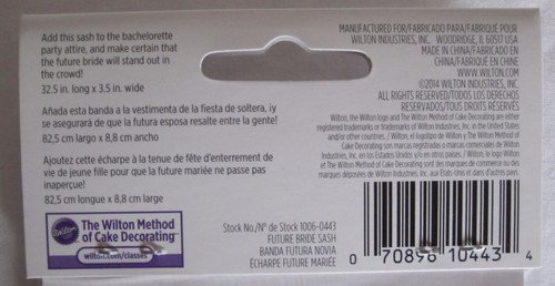 Wilton Bridal Bachelorette Party Bride-to-be Future Bride Sash Black White Bling - Picture 4 of 4