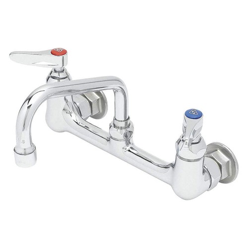 T&S BRASS B-0232 Low Arc,Chrome,T&S,Brass,23.09gpm 4XKK3