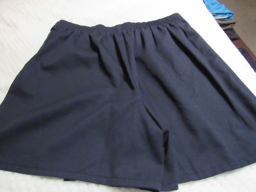 CHALKBOARD, GIRL'S NAVY BLUE POLY BL ELASTIC UNIFORM SKORT, SIZE 11 - Picture 5 of 6