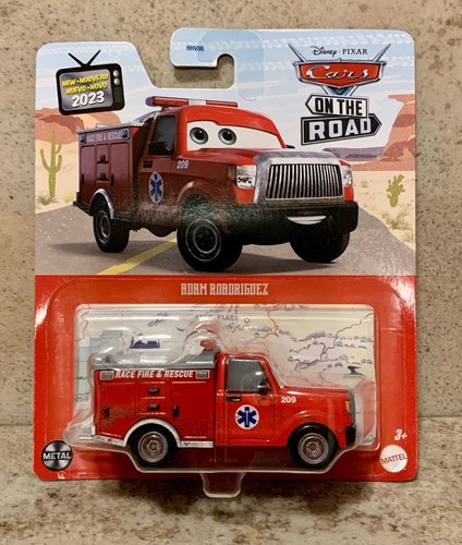 Disney Pixar Cars On The Road Adam Roadriguez Race Fire & Rescue Diecast Neu - Bild 1 von 6