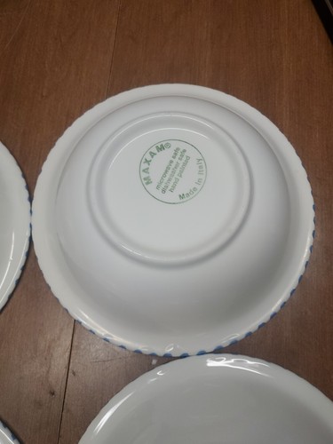 4 Mediterranean Maxam Pasta Bowls Italy 8 1/4" Great Shape Bin 97 - Picture 8 of 13