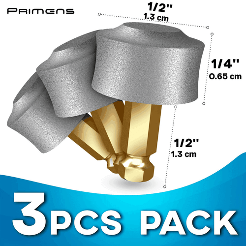 Professional Dog Nail Grinder Replacement Head (Pack of 3 Bits) Diamond Tip - Picture 4 of 7