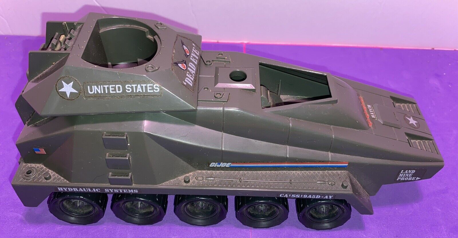 VTG 1987 Hasbro GI JOE ARAH Persuader Anti Tank Mine Sweeper Probe Vehicle