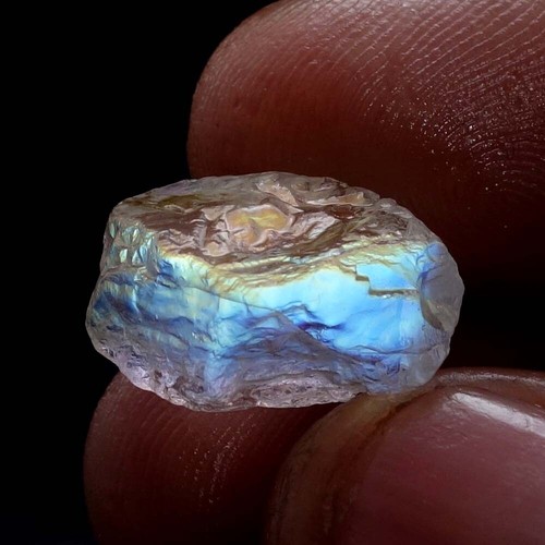 12,6 ct Madagascar africano arcobaleno flash grande pietra di luna gemme alta qualità RAD501 - Foto 7 di 9
