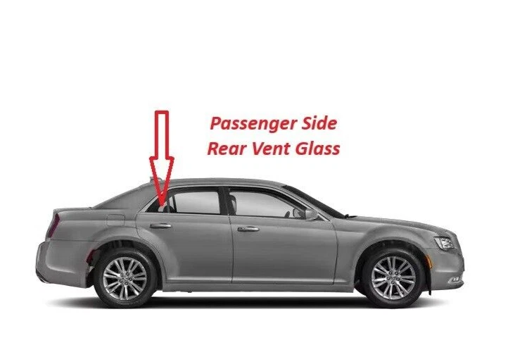 Fits 2011-2023 Chrysler 300 4Door Rear Vent Glass Window Passenger Side (right) - Imagem 2 de 2