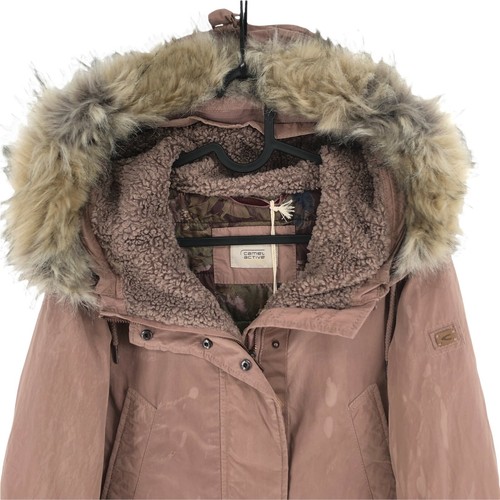 Camel Active Dunkel Rosa Kapuze Gepolstert Puffer Parkajacke Größe Eu 36 8 US 6 - Bild 2 von 12