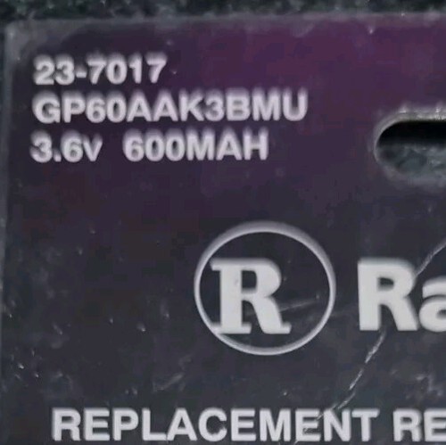 RadioShack 3.6v 600mah Rechargeable Battery Pack For Cordless Telehones Uni Plug - Photo 2/6
