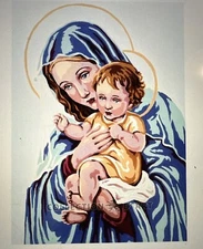 needlepoint canvas 30x40 Canvas Only Rto Mother And Child