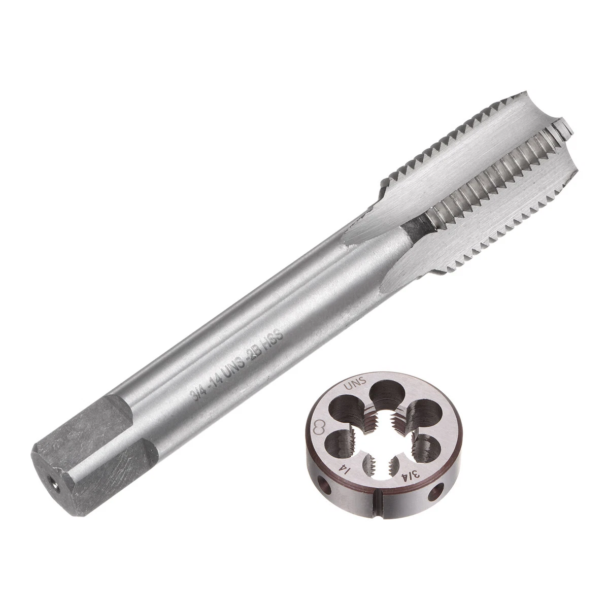 2pcs Tap and Die Set 3 4 14 NPS Screw Tap Round Die Thread