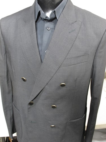 Louis Vuitton Wool Sport Coat Eu 54R US 44R Double Breasted Charcoal Gray - Picture 2 of 8