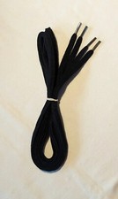 Black Heavy Duty Boot Shoe Laces 77" Long, Flat Military Hiking Work Men Women