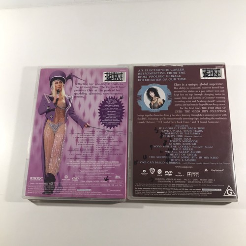 Cher DVD Bundle Lot Region 4 PAL Farewell Tour + The Video Hits Collection - Picture 2 of 14