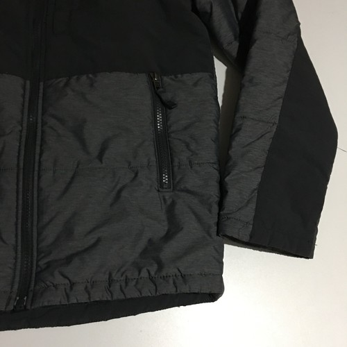 The North Face Youth Quilted Full Zip Jacket Size Large 14/16 Gray Black - Picture 2 of 11