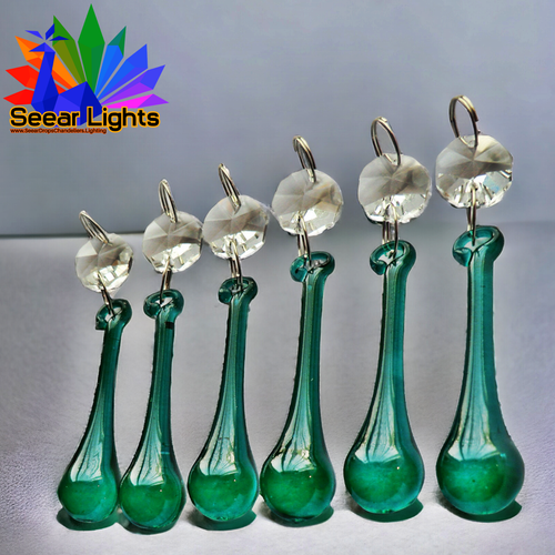 6 hängende Sonnenfänger Kronleuchter Glas Kristalle Deko Prismen Licht Perlen - Bild 256 von 299