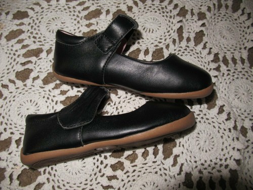 new Livie & Luca black leather ballet flat Mary Jane shoes little girls 8 M - Picture 3 of 3