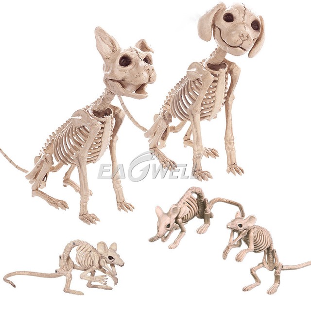 Skeleton Dog Greeter Beware Halloween Decoration For Sale Online