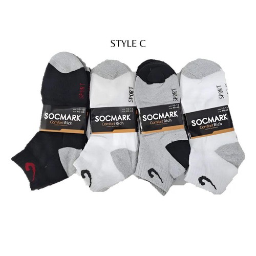 12 Pairs Ankle Socks 9-11 , 10-13 (8 styles) - Picture 6 of 17